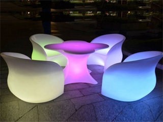 Skyled, led interieur, meubels, LED furniture, LED LED table, LED stoelen, LED